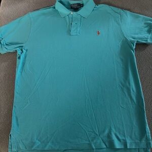 Polo by Ralph Lauren Turquoise Polo with Orange Pony